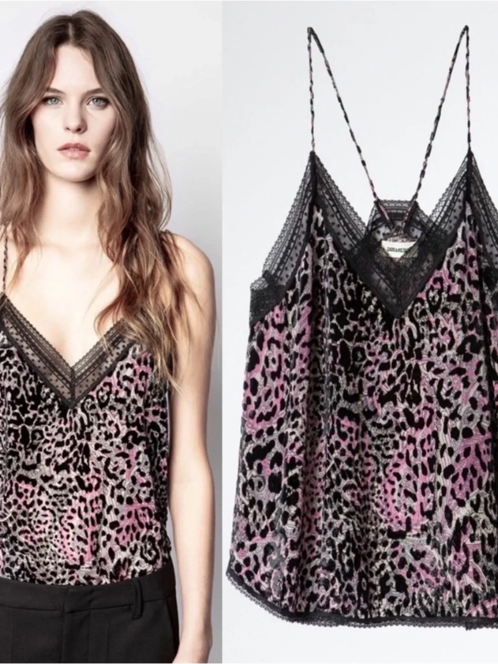 Zadig & Voltaire Lace Trim Cami